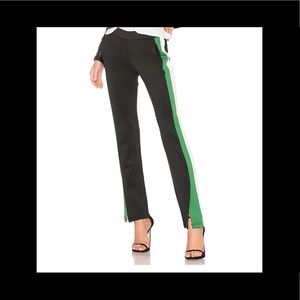 Pam & Gela microscuba track pants - green stripe